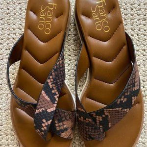 Franco Sarto Snakeskin Sandals